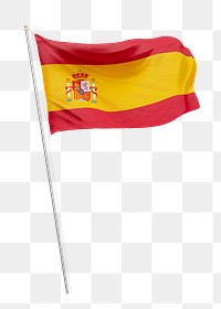 Spanish flag on pole