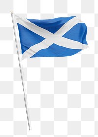 Png flag of Scotland collage element, transparent background