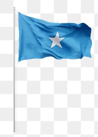 Png flag of Somalia collage element, transparent background