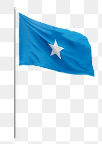 Png flag of Somalia collage element, transparent background