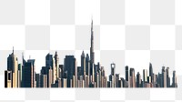 Png UAE skyscrapers architecture, transparent background