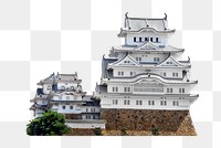 Png Himeji castle in Japan, transparent background