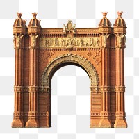 Png Spain triumphal arch, transparent background