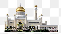 Png Omar Ali Saifuddien Mosque in Brunei, transparent background