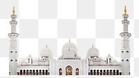 Png Sheikh Zayed mosque in UAE, transparent background