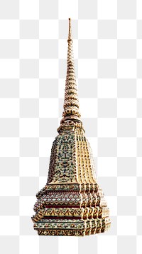 Png golden temple spire, transparent background