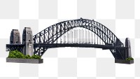 Png Sydney harbour bridge in Australia, transparent background