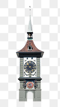 Png UNESCO Bern Old Town in Switzerland, transparent background