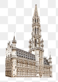 Png Grand Palace in Belgium, transparent background