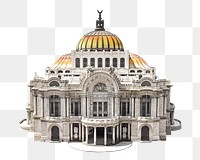 Png Palace of Fine Arts in Mexico, transparent background