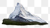 Png Zermatt mountain in Switzerland, transparent background