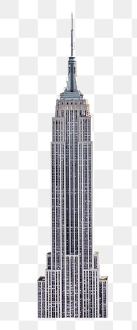 Png Empire State Building in USA, transparent background