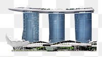 Png Singapore Marina Bay Sands towers, transparent background