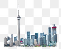 Png Toronto cityscape daylight, transparent background