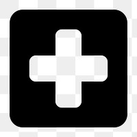 Png health service  icon collage element, transparent background