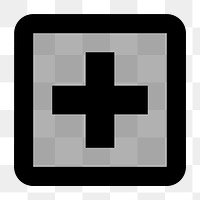 Png health service  icon collage element, transparent background