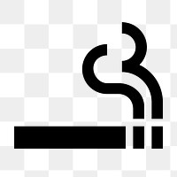 Smoking area icon png, transparent background