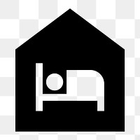 Png sleep  icon collage element, transparent background