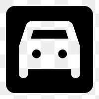 Png parking  icon collage element, transparent background