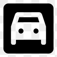 Png car  icon collage element, transparent background