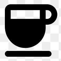 Png mug  icon collage element, transparent background