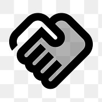 PNG handshake flat icon, transparent background