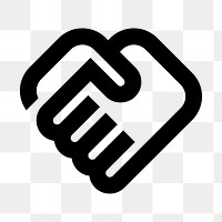 PNG handshake flat icon, transparent background
