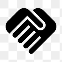 PNG handshake flat icon, transparent background