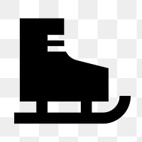 PNG ice skate flat icon, transparent background