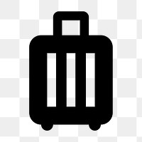 PNG luggage flat icon, transparent background