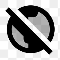 PNG offline flat icon, transparent background