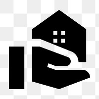 PNG real estate flat icon, transparent background