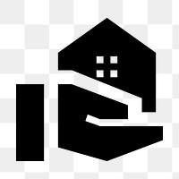 PNG real estate flat icon, transparent background