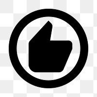 PNG recommended hand flat icon, transparent background