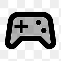 PNG game controller flat icon, transparent background