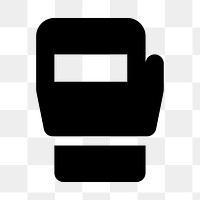 PNG boxing glove flat icon, transparent background