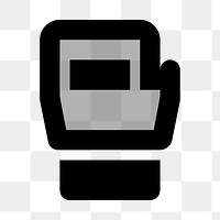 PNG boxing glove flat icon, transparent background