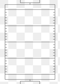 PNG American football outline, transparent background