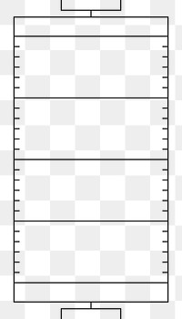 PNG American football outline, transparent background