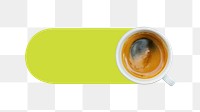 PNG Coffee slide icon, transparent background