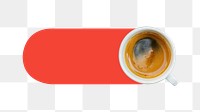 PNG Coffee slide icon, transparent background