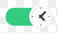 PNG Clock slide icon, transparent background