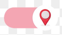 PNG Location pin slide icon, transparent background
