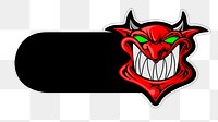 PNG Evil monster, slide icon, transparent background