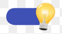 PNG Light bulb slide icon, transparent background