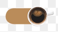 PNG Coffee cup slide icon, transparent background