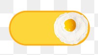 PNG Fried egg slide icon, transparent background