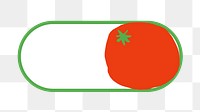 PNG Tomato slide icon, transparent background