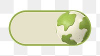 PNG Green globe slide icon, transparent background