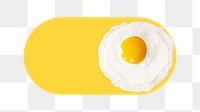 PNG Fried egg slide icon, transparent background